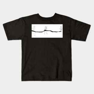 3 guys and a tree branch Kids T-Shirt